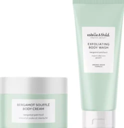 Estelle&Thild Organic BeautyBergamot & Patchouli Bergamot Souffle Body Cream 200 ml & Exfoliating Body Wash 200 ml