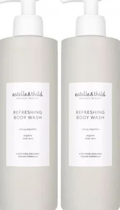 Estelle&Thild Organic BeautyCitrus Menthe Refreshing Body Wash 2 x 400 ml