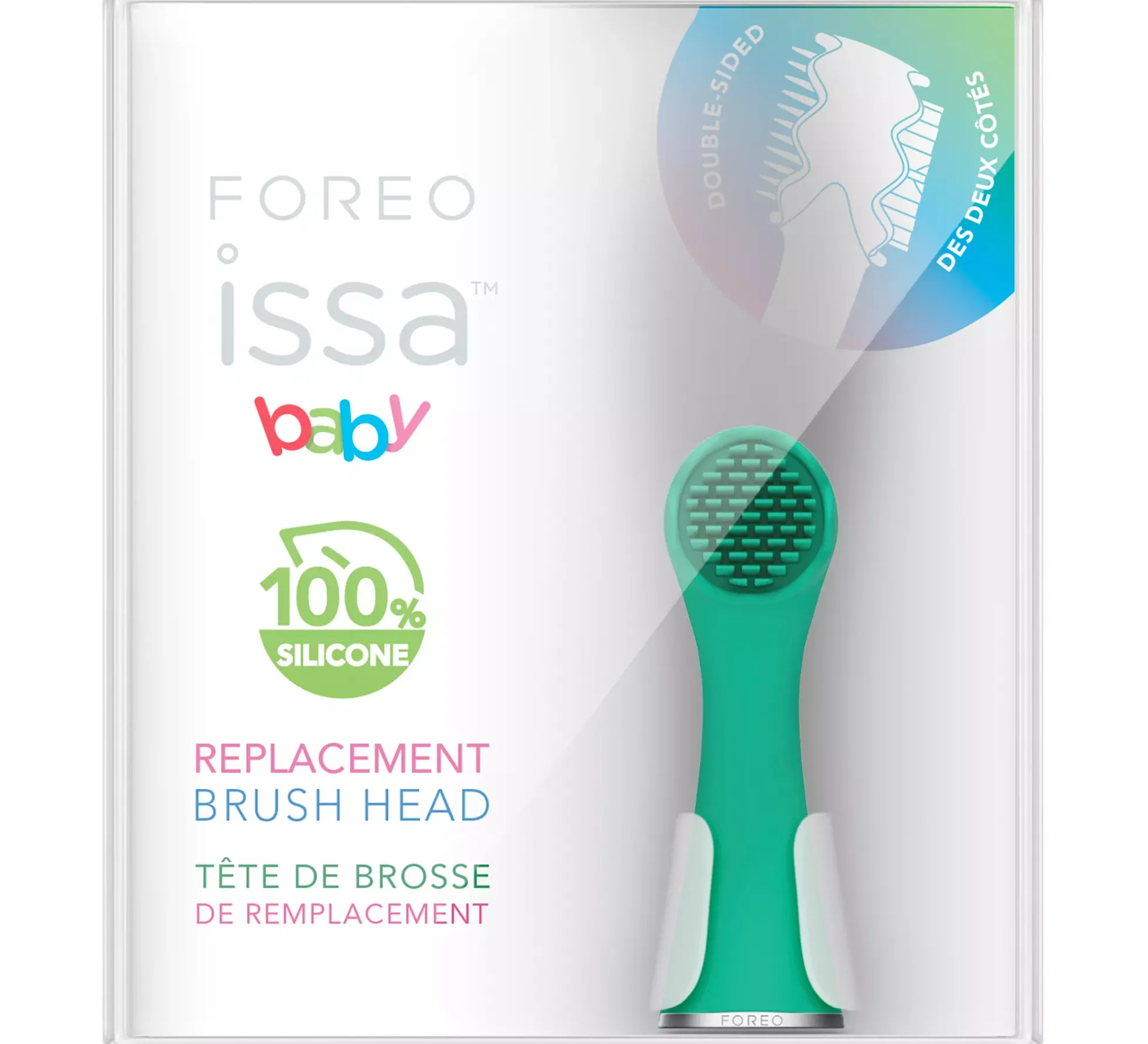 FOREOISSA 4 Baby Brush Head Bubble Blue