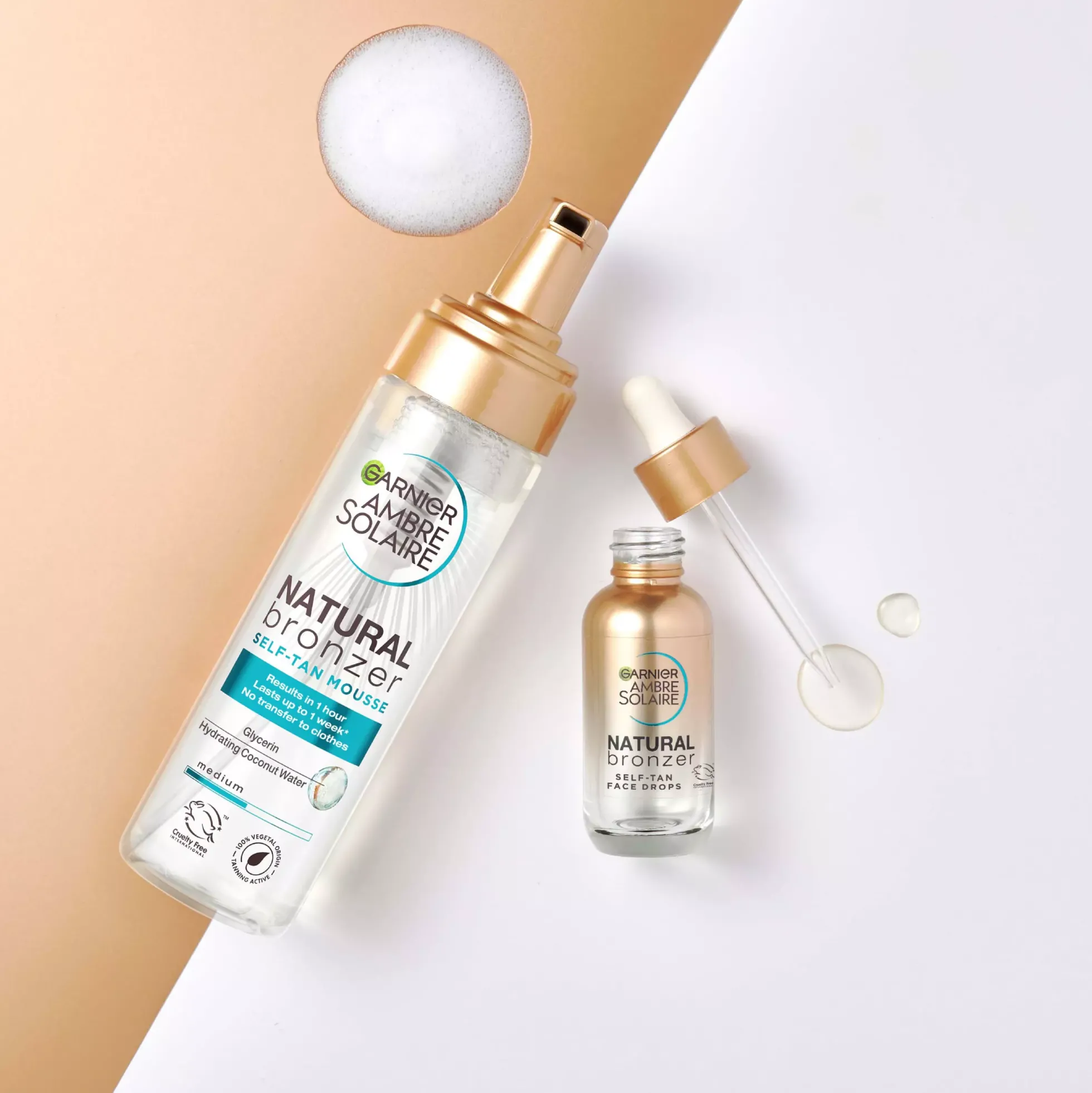 GarnierAmbre Solaire Natural Bronzer Self Tan Face Drops 30 ml
