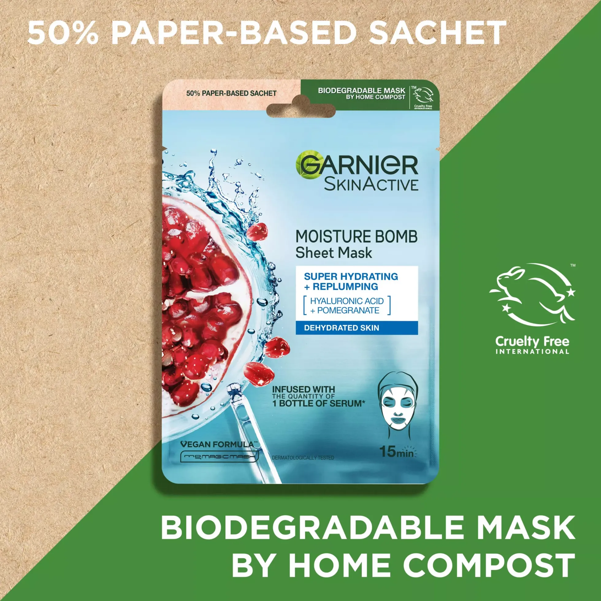 Garnier Pomegranate Sheet Mask Trio