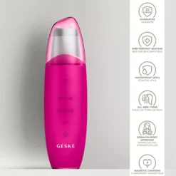 Geske9 in 1 MicroCurrent Skin Scrubber & Blackhead Remover Magneta
