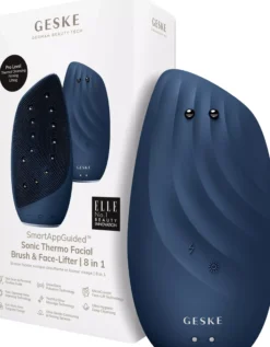 Geske8 in 1 Sonic Thermo Facial Brush & Face-Lifter Midnight