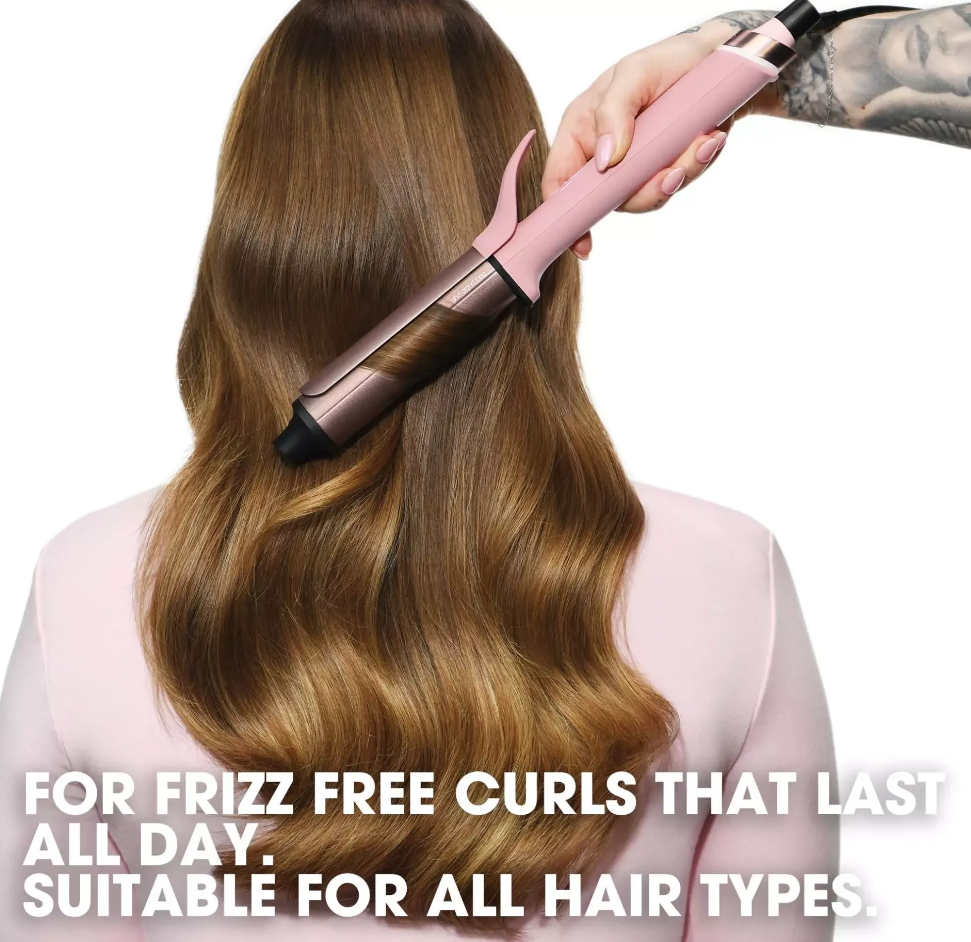 ghd Chronos Limited Edition Curve Grand Tong (32mm Barrel) in Dusted Pink