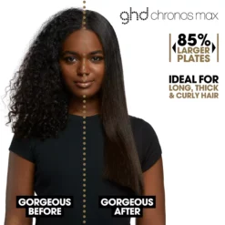 ghd Chronos Max Wide Plate Hair Straightener White