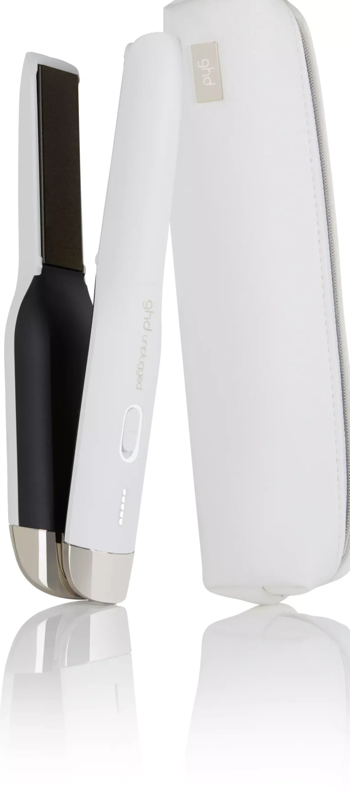 ghdUnplugged straightener in matte white
