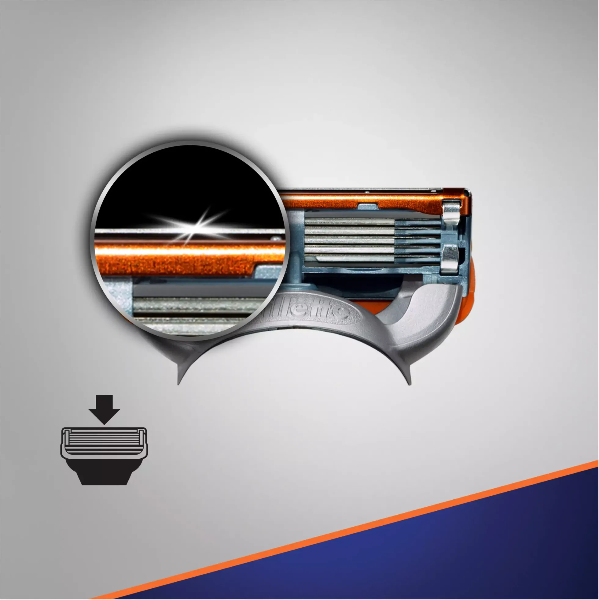 GilletteFusion5 Power Razor Blades 4-pack 4 st