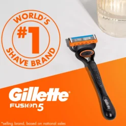Gillette Fusion5 Razor For Men 1 Razor 2 Razor Blade Refills
