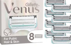 Gillette Venus For Pubic Hair and Skin 8 Razor Blade Refills