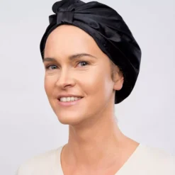 GLOV Anti-Frizz Satin Hair Bonnet Black