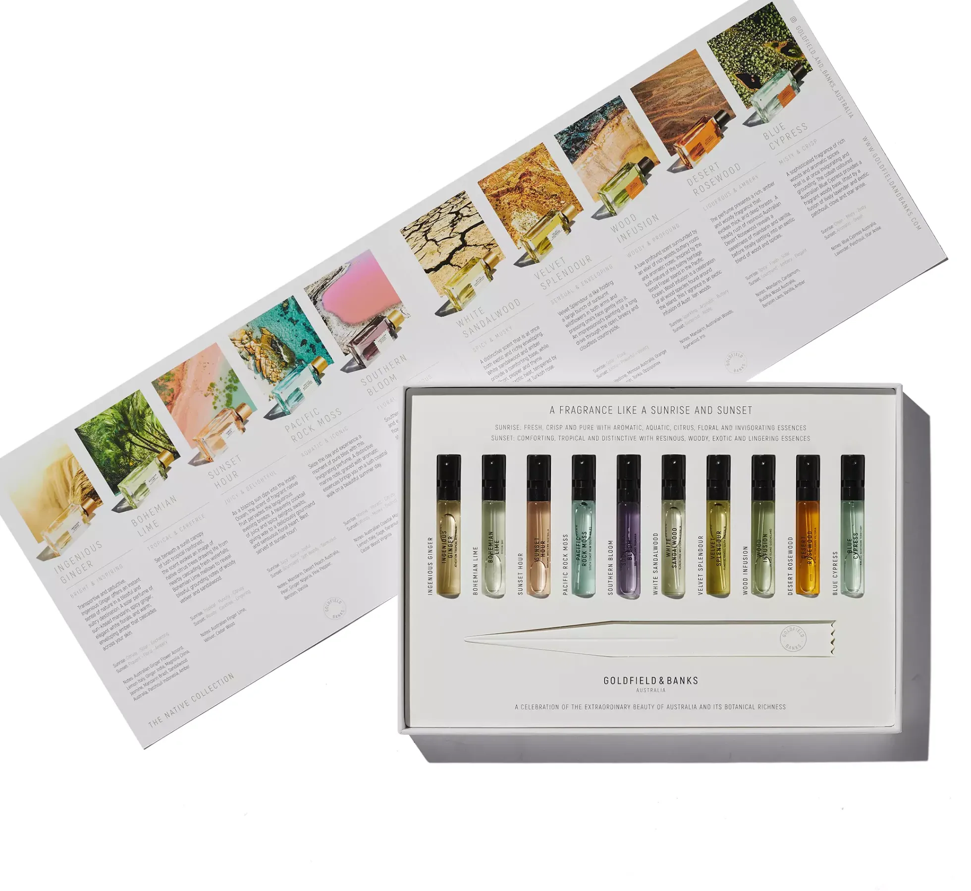 Goldfield & BanksThe Native Collection Discovery Sample Collection (10 x 2 ml)