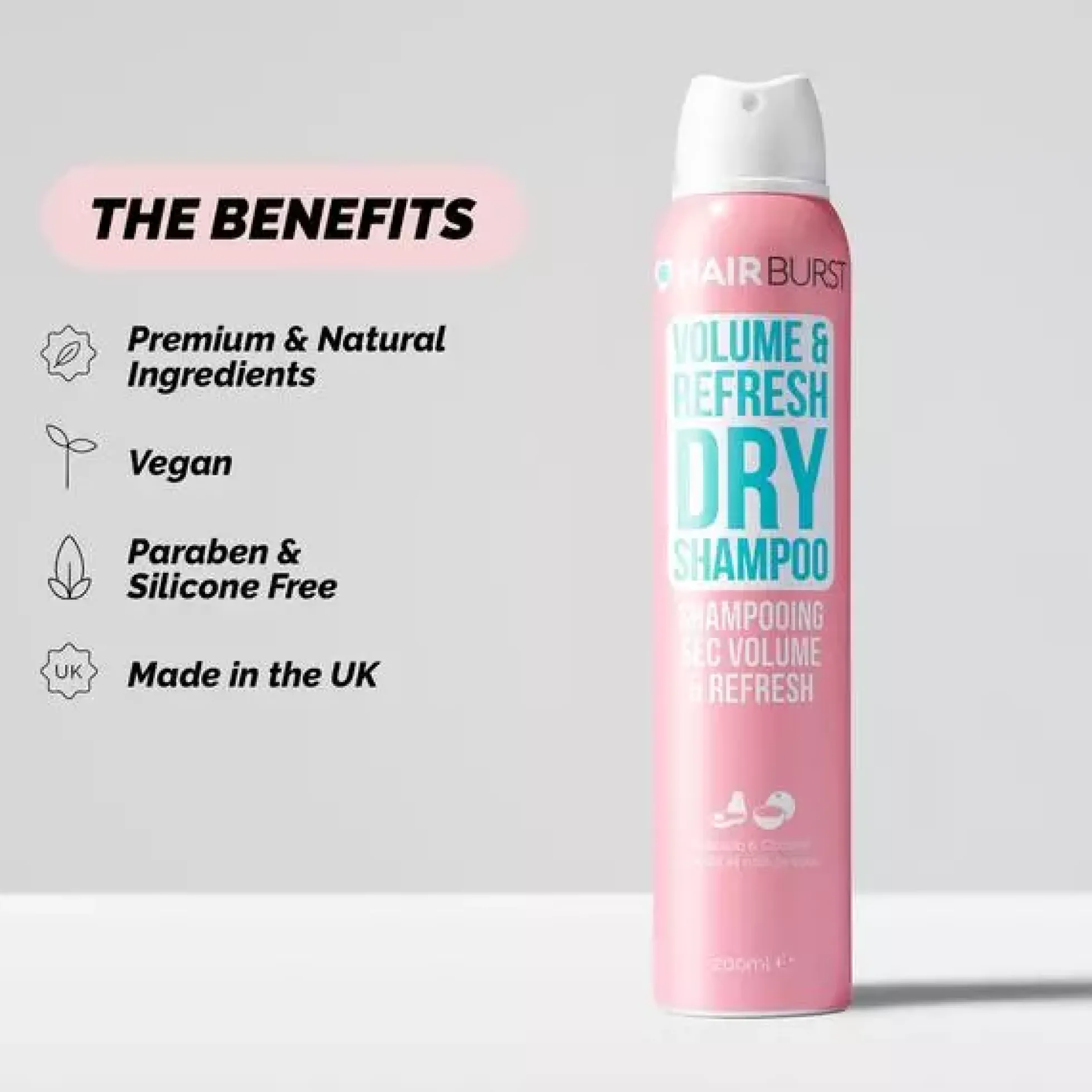 Hairburst Volume & Refresh Dry Shampoo 200 ml