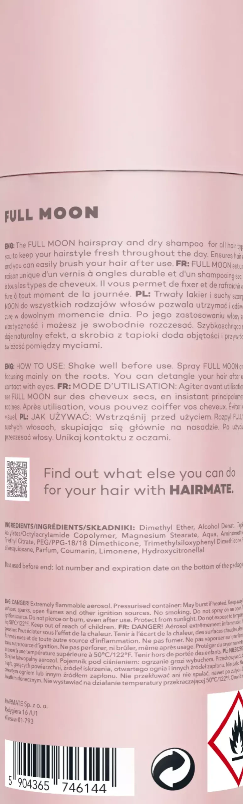 HAIRMATE FULL MOON 250 ml