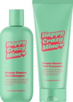 Happy Crazy MineBounce Bounce Curl Shampoo 350 ml & Curl Treatment 200 ml