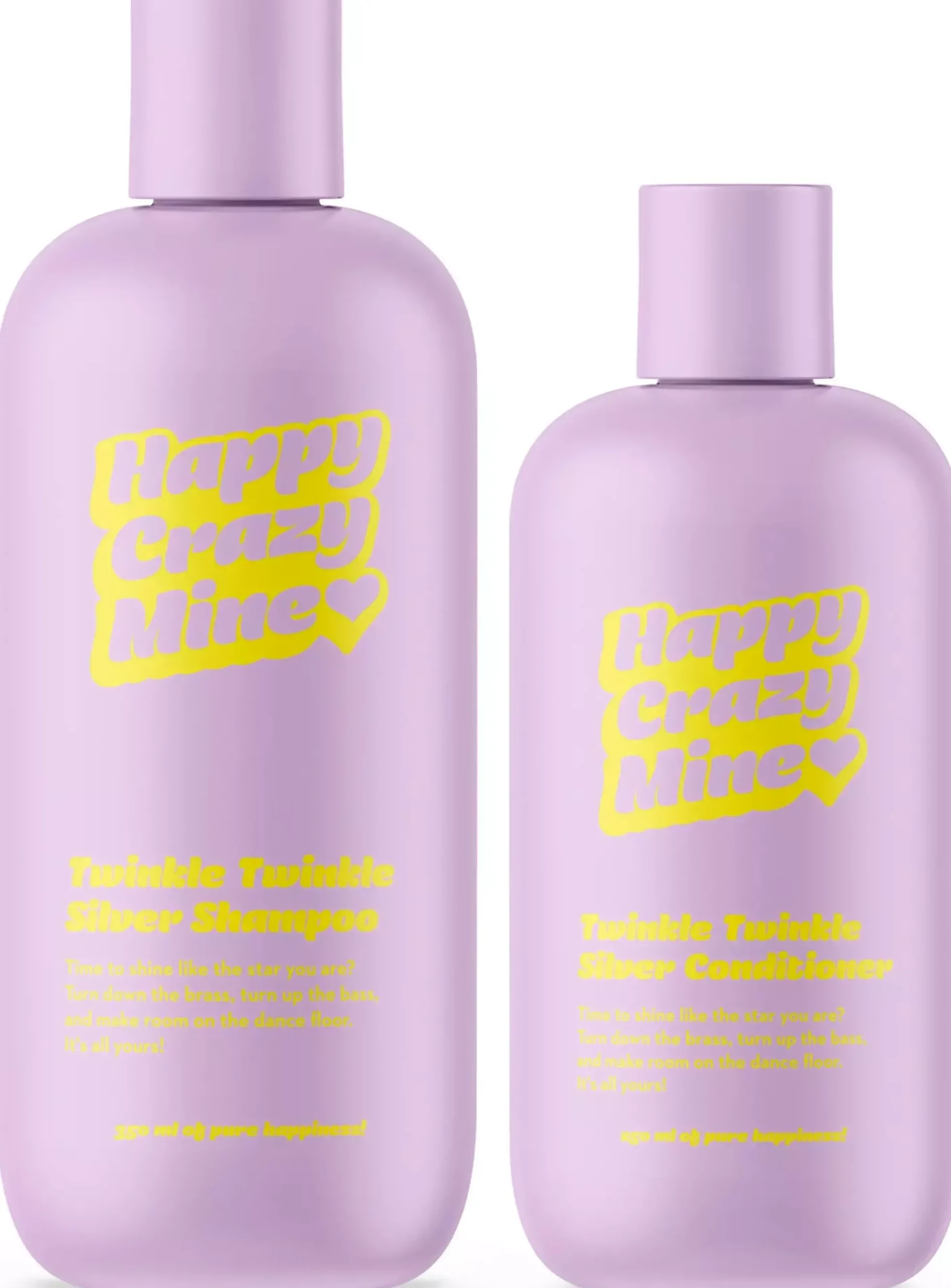 Happy Crazy MineTwinkle Twinkle Silver Shampoo 350 ml & Silver Conditioner 250 ml