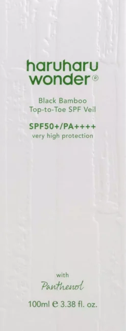 haruharu wonder Black Bamboo Top-To-Toe Spf Veil Spf50+ Pa++++ 30 ml