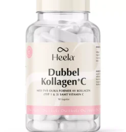 Heela Dubbel kollagen + C (typ 1 & 3) 90 st