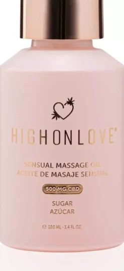 HighOnLove Sensual Massage Oil Sugar 500mg CBD 100 ml