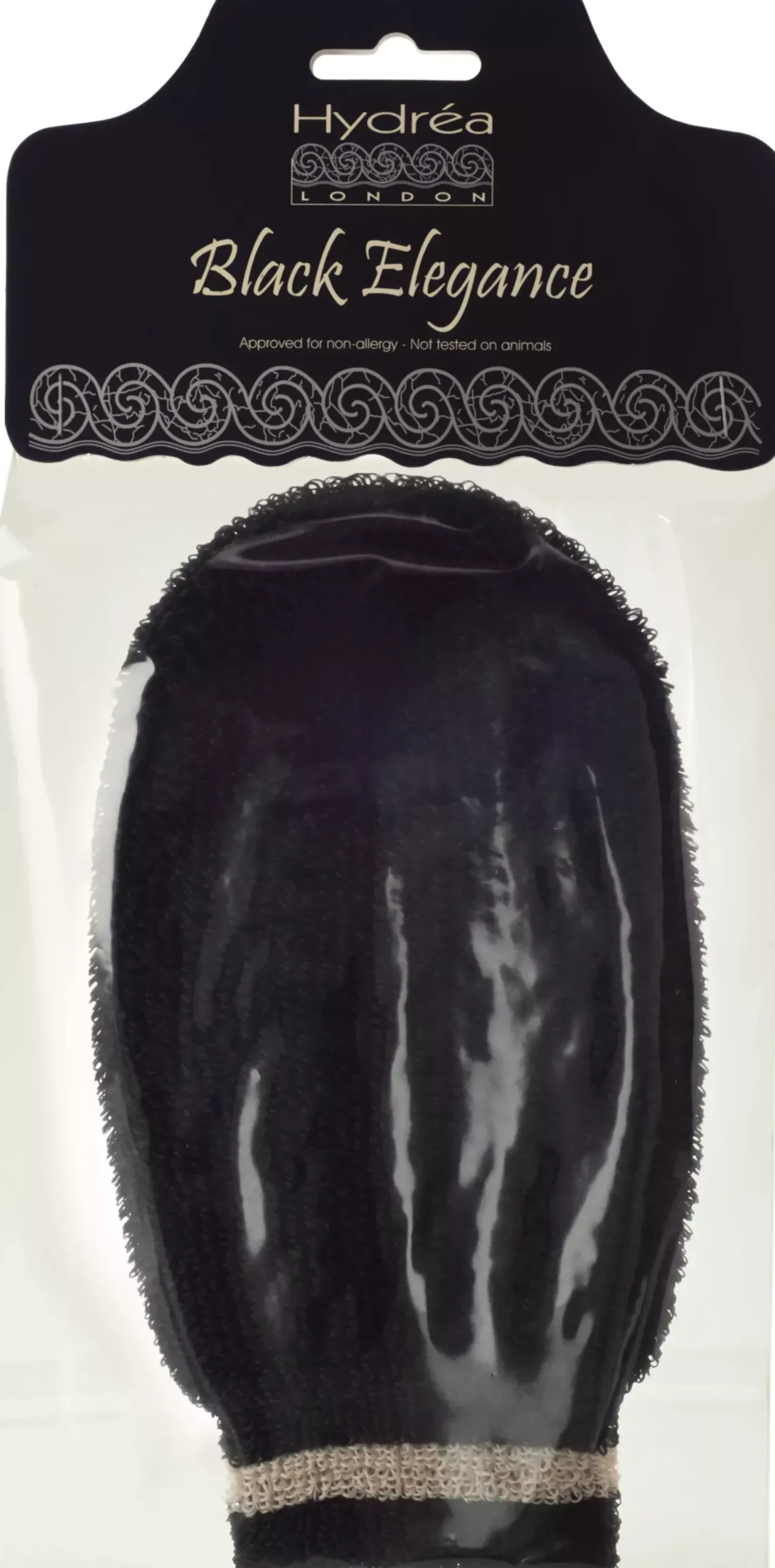 Hydréa London Exfoliating Spa Mitt Black