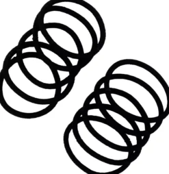 Ibero Hair Tie With Bamboo Fiber 10 pcs