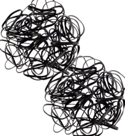 Ibero Silicone Hair Ties Black 650 st