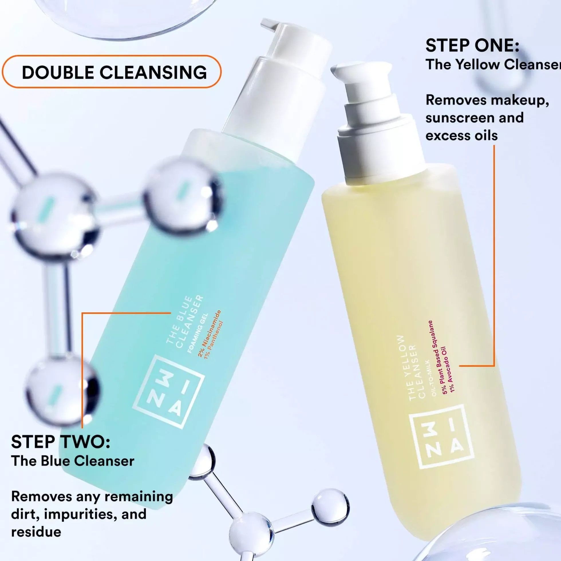 3INA The Blue Cleanser 195 ml