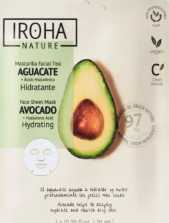 IROHA NATURE Hydrating Avocado Face Sheet Mask
