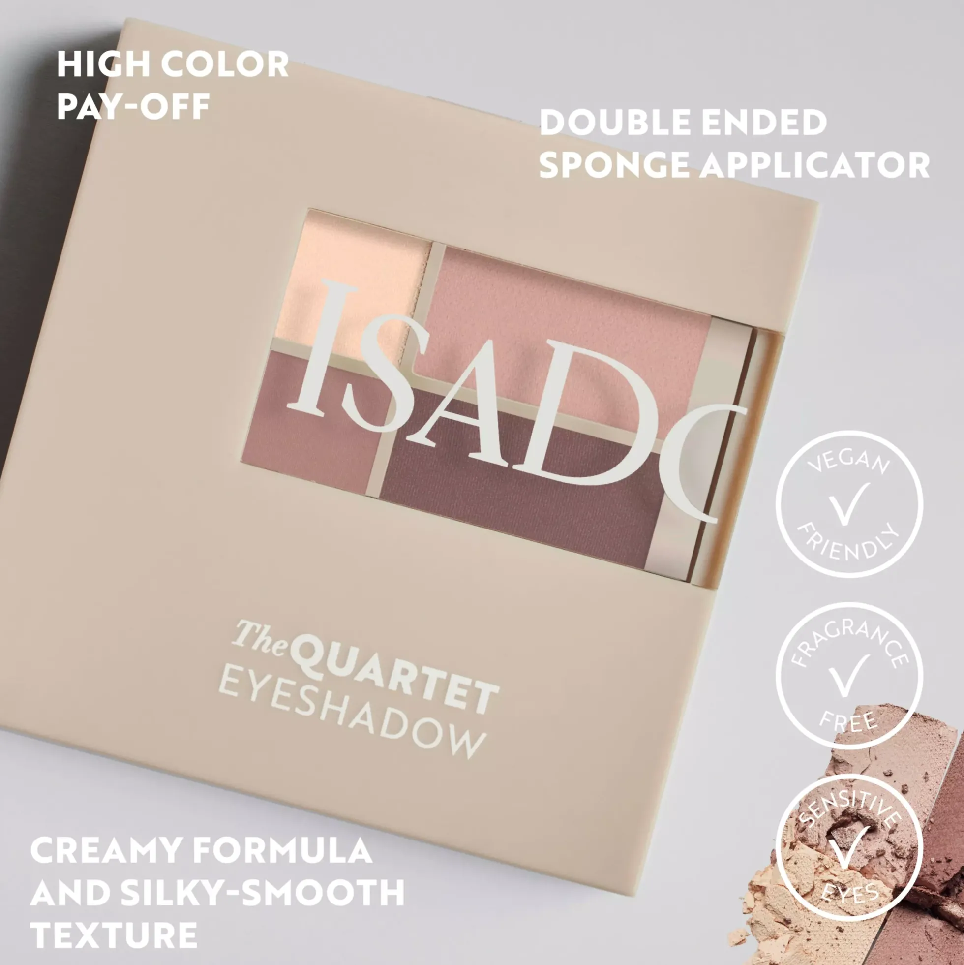 IsaDora The Eyeshadow Quartet 12 Crystal Mauve