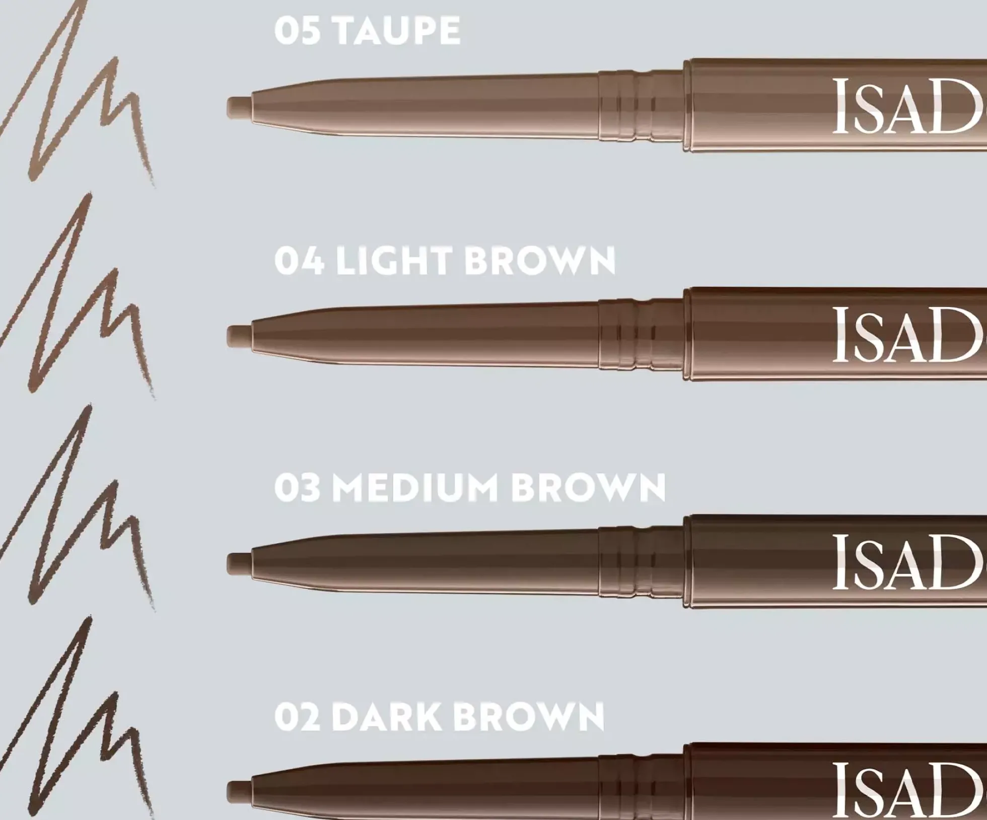 IsaDora The Precision Brow Pen, Definition & Waterproof 03 Medium Brown