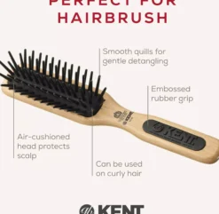 Kent Brushes Airhedz Midi-phat De-Tangle Hair Brush