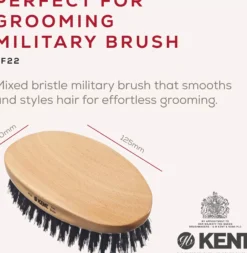 Kent Brushes Mens Mily Oval Beech Borste Av Naturhår