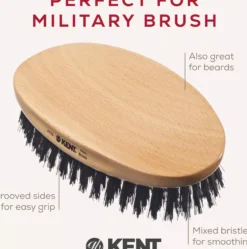 Kent Brushes Mens Mily Oval Beech Borste Av Naturhår