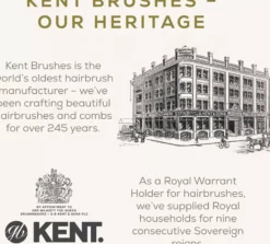 Kent Brushes Mens Mily Oval Beech Borste Av Naturhår