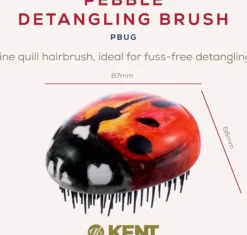 Kent Brushes Pebble Brush Bug - Utredningsborste travel size