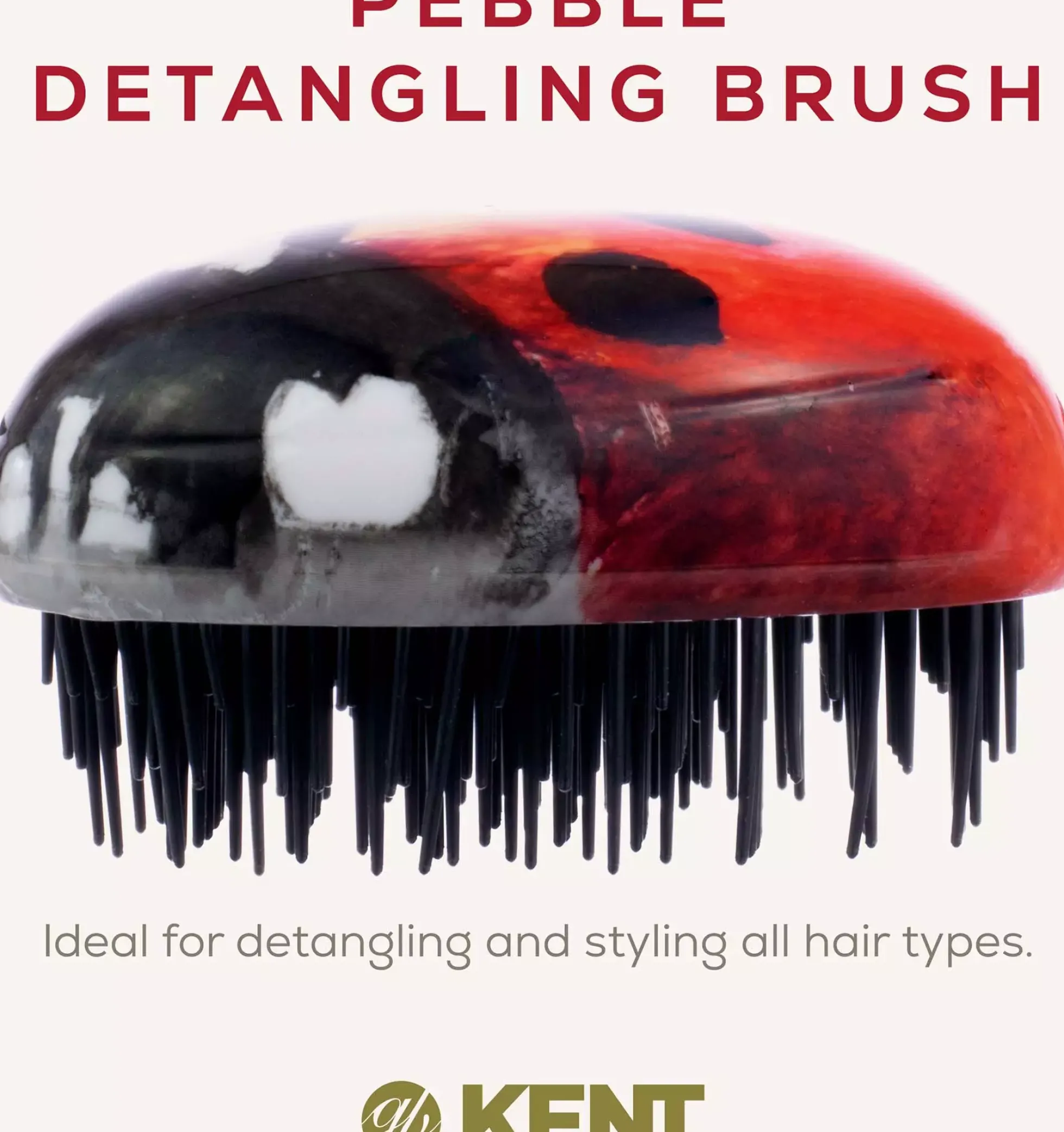 Kent Brushes Pebble Brush Bug - Utredningsborste travel size