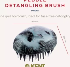 Kent Brushes Pebble Hedgehog Detangling Brush – mini utredningsborste
