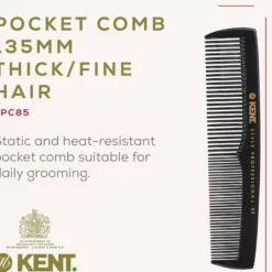 Kent Brushes Style Professional Pocket Styling Comb