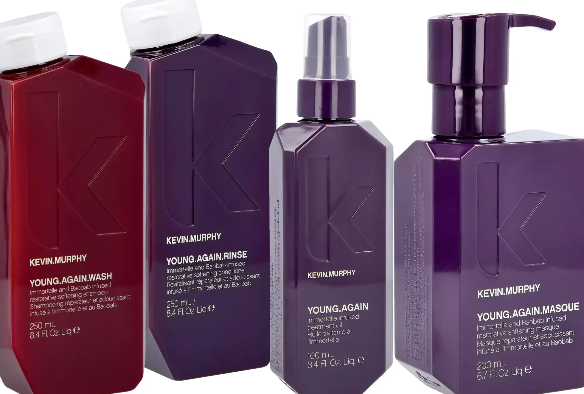 Kevin MurphyYoung Again Bundle Wash 250 ml & Rinse 250 ml & Masque 200 ml & Treatment Oil 100 ml