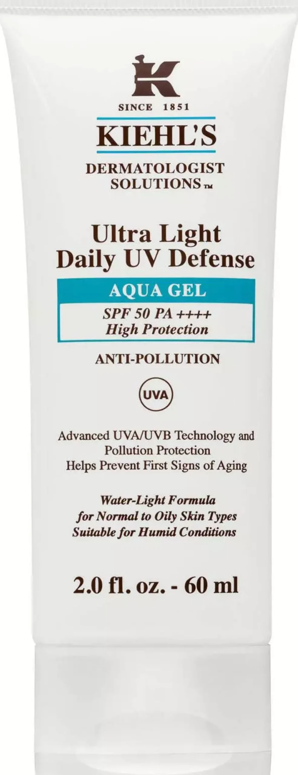 Kiehl'sDermatologist Solutions Ultra Light Daily UV Defense Aqua Gel SPF 50 60 ml