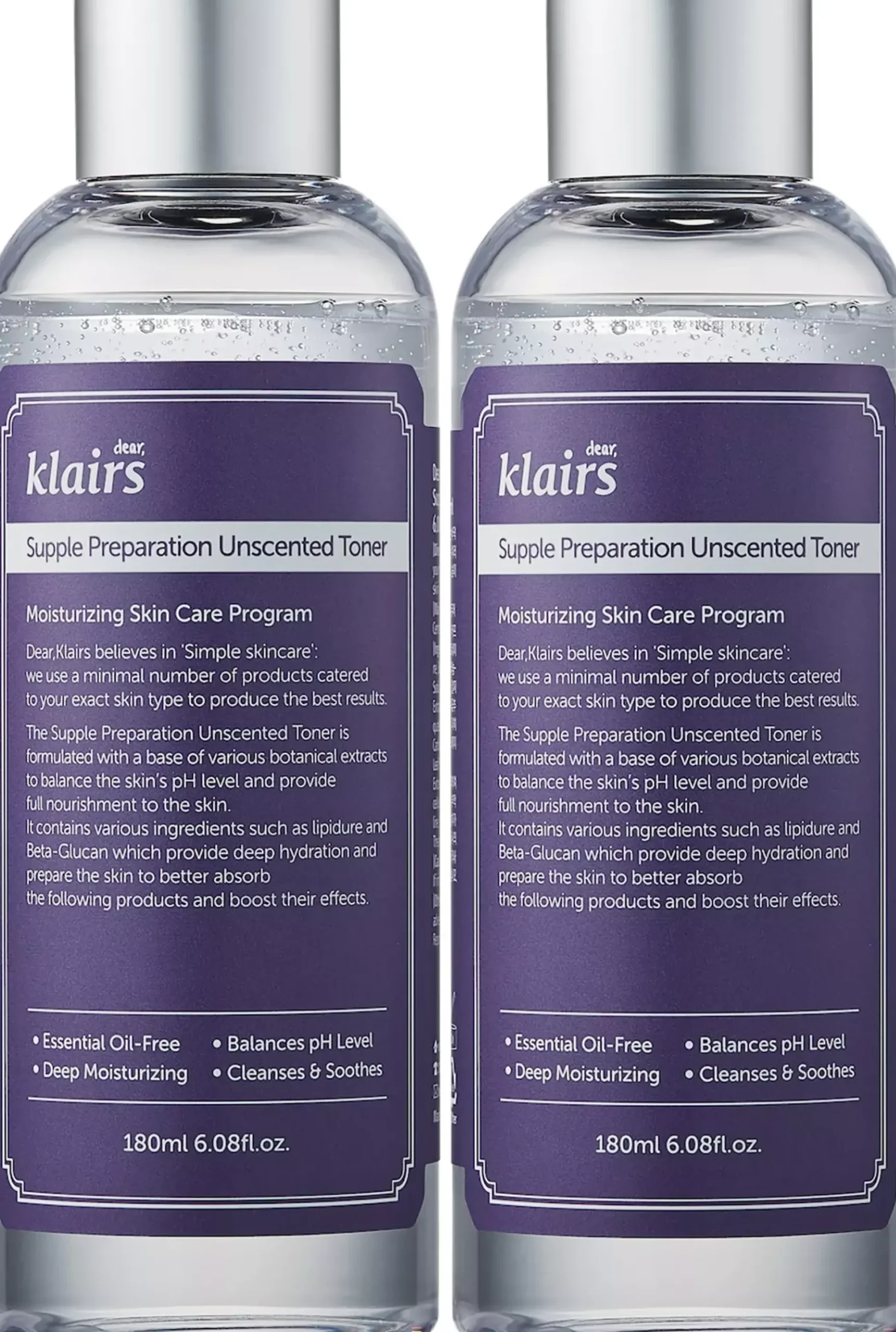 KlairsSupple Preparation Unscented Toner Duo 2x180 ml