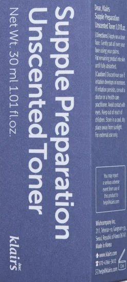 KlairsSupple Preparation Unscented Toner 180 ml