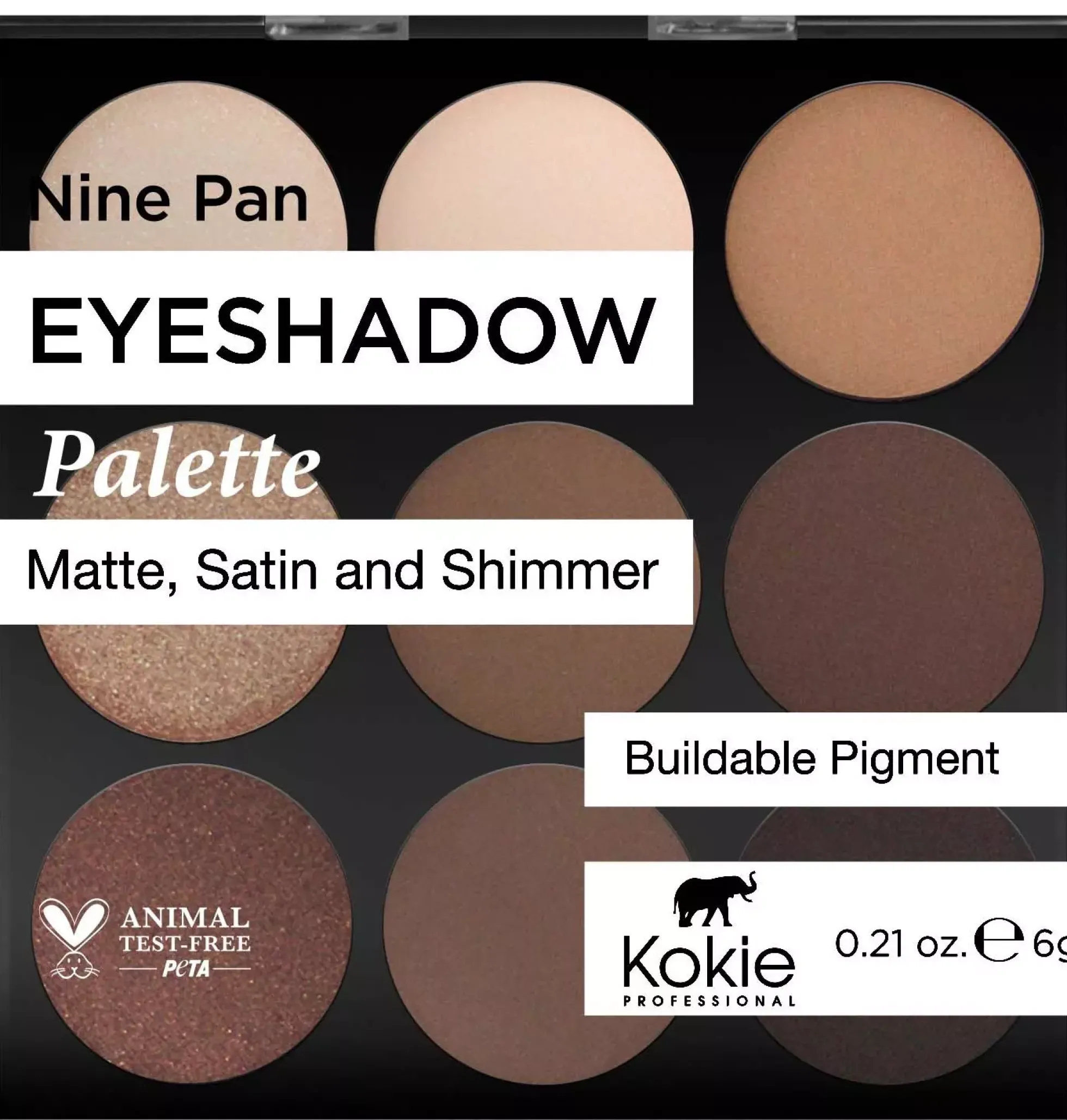 Kokie Cosmetics Eyeshadow Palette Bare It All