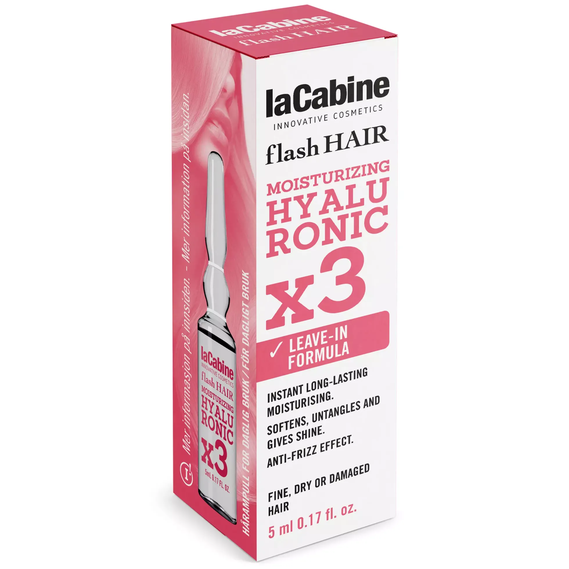 laCabineFlash Hair Moisturizing Hyaluronic x3 Ampoule 1 ml