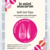 Le Mini MacaronLe Gel Soft Gel Tips Short Round Square, Matte & Per Buff Effect Small