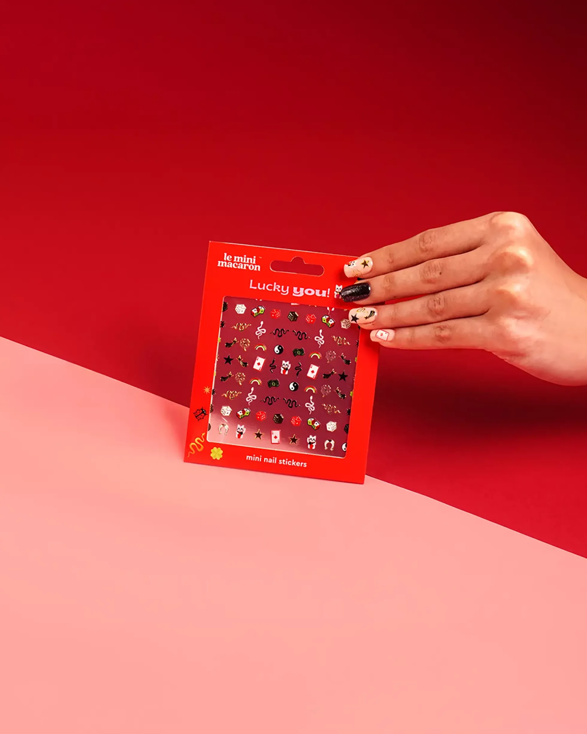 Le Mini Macaron Nail Art Stickers Lucky You