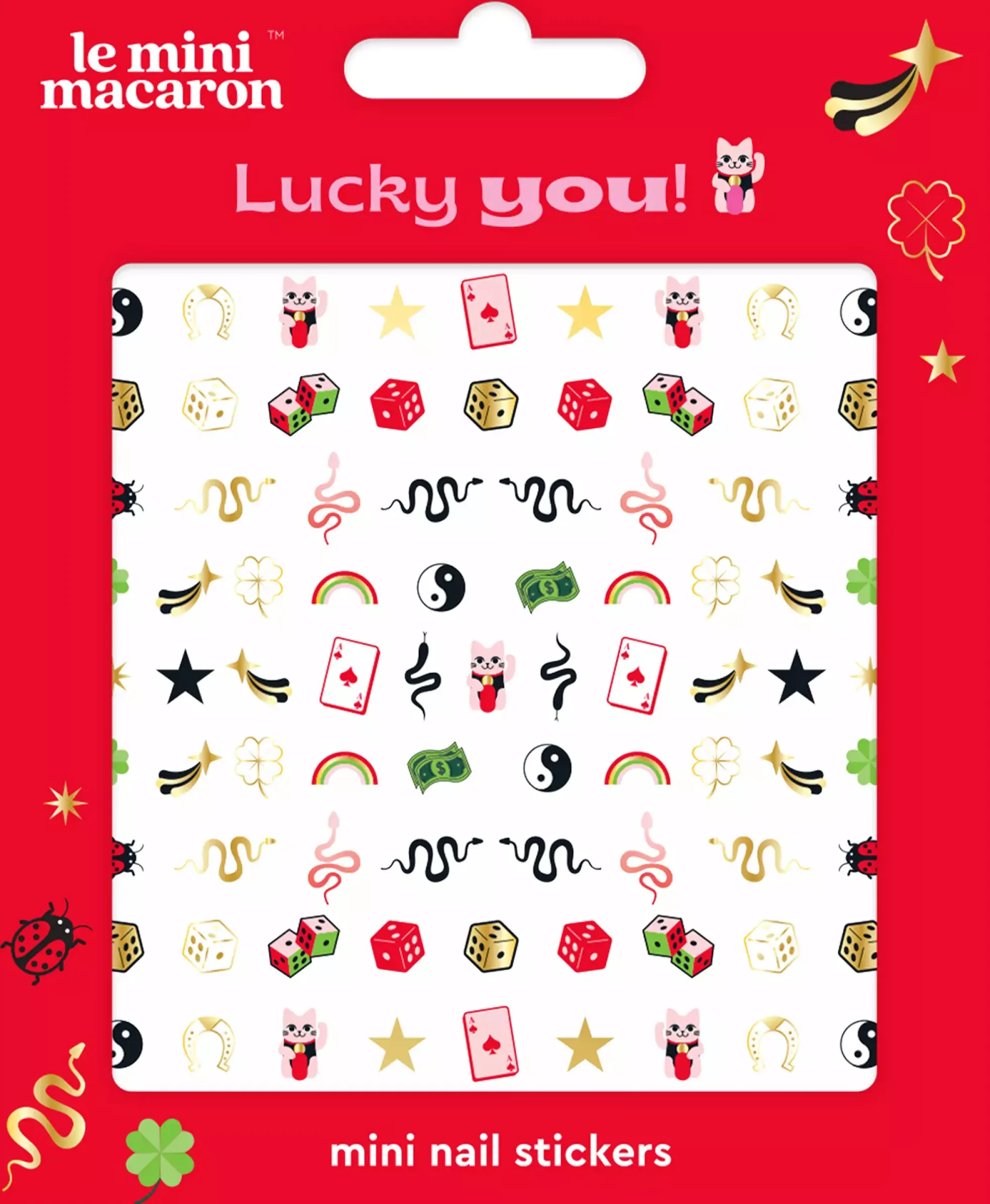 Le Mini Macaron Nail Art Stickers Lucky You