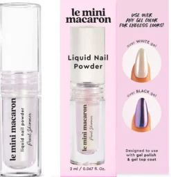 Le Mini MacaronStardust Collection Liquid Nail Powder Celestial Blue