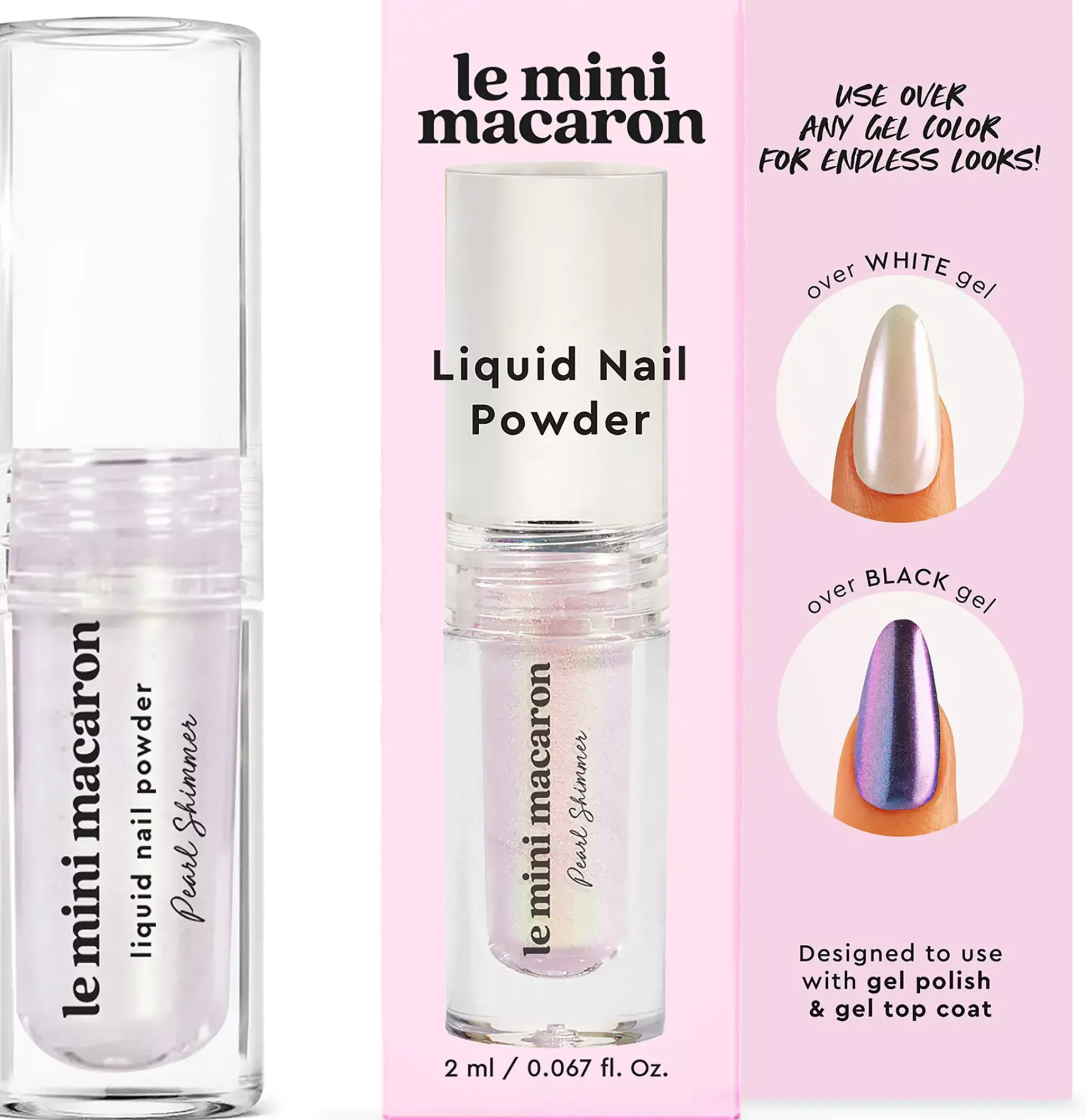 Le Mini MacaronStardust Collection Liquid Nail Powder Celestial Blue