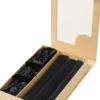 Lenoites Heatless Curling Rods with Caps 3-Pack Set Black