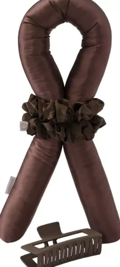 Lenoites Heatless Curls in Mulberry Silk Large Brown
